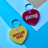 'Pierogi' Heart Keychain