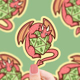 Dragon D20 Sticker