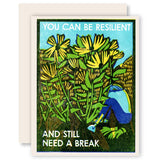 Resilient and Resting Friendship/Encouragement Card