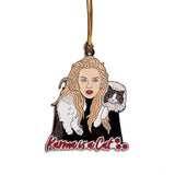 Karma is a Cat Taylor Swift Enamel Holiday Ornament