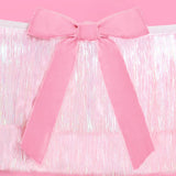 6ft Red & Pink Bow Bliss Banner w/ Layered Fringe