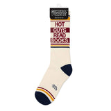 Gumball Poodle Gym Socks 'Hot Guys Read Books'