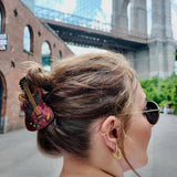 Hand-painted Electric Guitar Hair Claw Clip