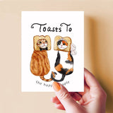 Liyana Studios Wedding Card - Toast Cats