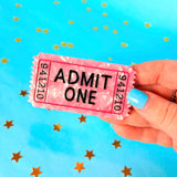 Ticket Hair Clip