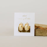 Gold Hoop Earrings - Wide