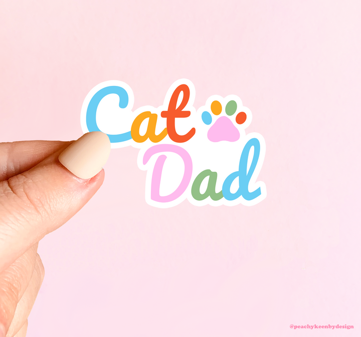 Cat Mom & Dad Sticker