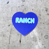 Heart Shaped Sticker - Ranch