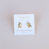 Sun Ray - Mother of Pearl / Gold Earrings