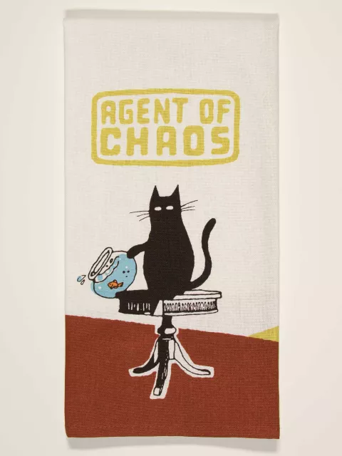 Blue Q Dish Towel Agent of Chaos