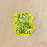 Dost Thou Even Joust Holographic Sticker