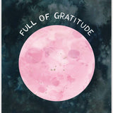 Full Moon Thank You Card