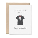 Tuxedo Tshirt Graduation Card