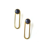 Ruth Jacket Earrings - Lapis Lazuli