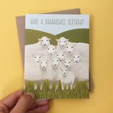 Badass Sheep Birthday Card