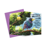 Bird Chirp Thank You Greeting Card