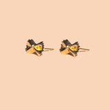 Bow Tie Pasta Studs - 18K Gold Plated