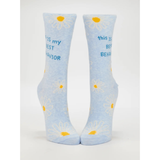 Blue Q Women's Crew Socks 'This IS My Best Behavior'
