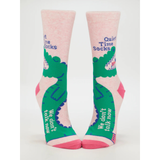 Blue Q Women's Crew Socks 'Quiet Time Socks'