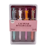 Cat Icon Pen Set of 4