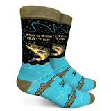 Groovy Things Co. Men's Crew Socks 'Master Baiter'