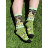 Groovy Things Co. Women's Crew Socks 'Watching the Fuckery Unfold'