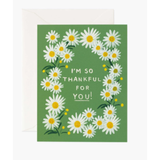 Rifle Paper Co. Thank You Card - Daisies Thankful for You