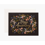 Rifle Paper Co. Love/Anniversary Card - Anniversary Wreath