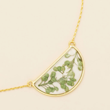Scout Curated Wears Pressed Flower Necklace  -  Green Peppergrass