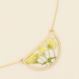 Scout Curated Wears Pressed Flower Necklace  -  Yellow Baby's Breath