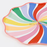Meri Meri Rainbow Swirl Happy Birthday Side Plate