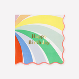 Meri Meri Rainbow Swirl Happy Birthday Napkins