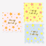 Meri Meri Bright Star Happy Birthday Napkins