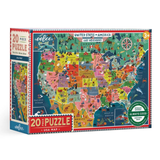 20 Piece Puzzle - U.S.A. Map