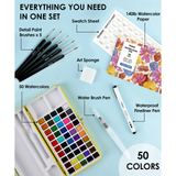 Grabie All-In-One Premium Watercolor Set of 50