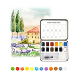 Watercolor Pocket Set of 12 Colors -  Essential