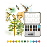 Watercolor Pocket Set of 12 Colors -  Forest