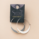 Scout Curated Earrings - Crescent Hoop / Sterling Silver
