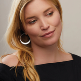 Scout Curated Earrings - Crescent Hoop / Sterling Silver