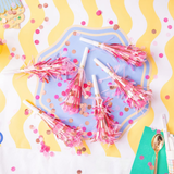 Packed Party Pop of Pink Confetti Blowers
