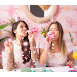 Packed Party Pop of Pink Confetti Blowers