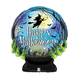27" Happy Halloween Crystal Ball Foil Balloon