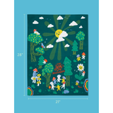 Blue Q Screenprinted Dish Towel Joy of Mushrooms