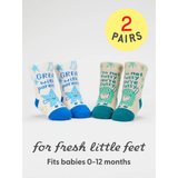 Blue Q Baby Socks Set of 2 Pairs - Parents / Fussy Baby