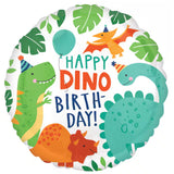 18" Colorful Dinosaur Happy Birthday Balloon