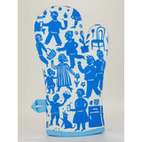 Blue Q Oven Mitt Party in Kitchen