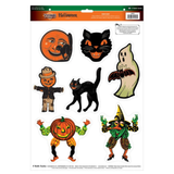Vintage Halloween Design Window Clings