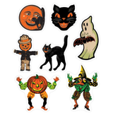 Vintage Halloween Design Window Clings