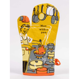 Blue Q Oven Mitt 'Man with a Pan'