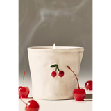 Paddywax Bistro Embossed Ceramic 8.0oz Candle -  Smoked Cherry
